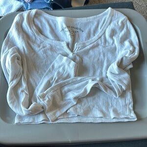 white crop top